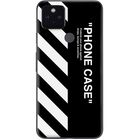 Black and White Stripes Google Pixel 4a 5G Skin
